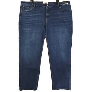 Abercrombie & Fitch ~Woman 36/22S~ Blue Denim Mid Rise Straight Jeans Curve Love